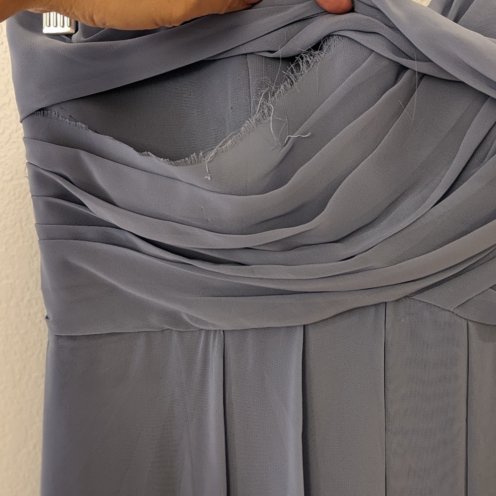 Dusty Blue Custom-made Bridesmaid Dress - Picture 5 of 10